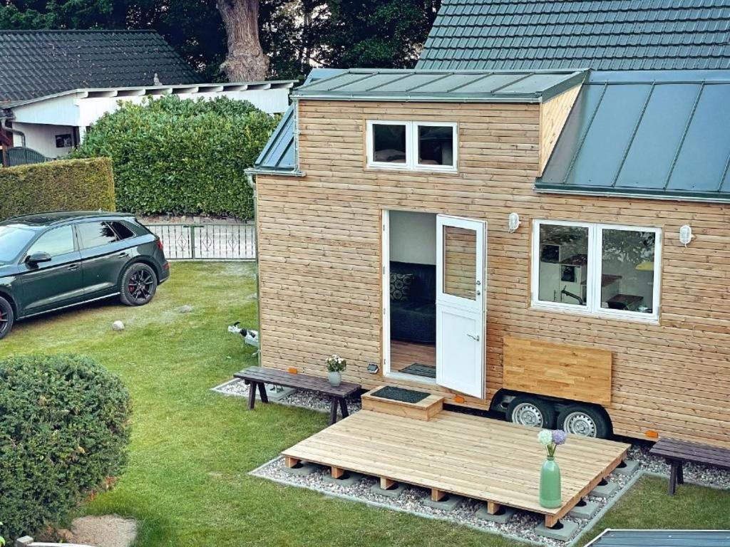 Tiny House Fleesensee Mit Eigenem Garten Und Nur Wenige Meter Vom Seeufer Goehren-Lebbin Exterior photo